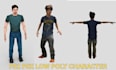create 3d low poly assets, retro psx ps1 styles and stylized character