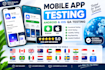 do mobile app testing andriod IOS QA testing USA uae 5 star IOS app review