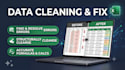 clean messy data, fix formulas, and build custom excel dashboards