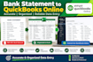 enter bank statement transactions into quickbooks online