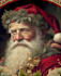 create a festive santa character portrait