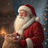 create a realistic santa portrait