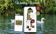 create canva save the date wedding website with rsvp