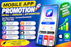 mobile app promotion install, ios android app download, applestore playstore