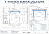 design load bearing wall removal plans beam calculations and structural drawings