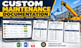 create maintenance registers for lifting and work equipment
