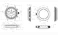 design custom watch 3d cad, technical drawings and manufacturing files