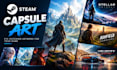 create steam capsule art and game art illustrations