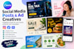 do social media post, facebook ad creative, ad image, ads design, instagram post
