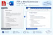 do excel data , pdf to excel, word formattinh work
