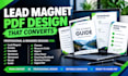 design a lead magnet pdf freebie checklist workbook