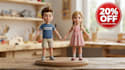 create 3d toy model articulated character toys miniatures and printable models