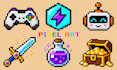 create 8 bit pixel art design, icons, object, logo, pets or any characters