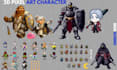 pixel art 2d pixel art character rpg game sprite sheet character animation 8bit