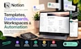 create custom notion template, dashboard setup, and notion workspace automation