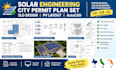 solar engineering drafting city permit plan set sld  pv layout tx ca fl