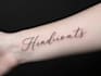 design a delicate fine line tattoo lettering