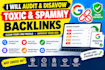 disavow bad toxic backlinks and clean your link