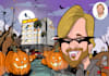 create a cute halloween caricature
