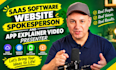 be your saas software website spokesperson and app explainer video presenter