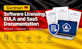 prepare german software licensing, eula and saas documentation