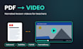 convert your PDF into an educational video with voiceover