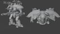 sculpt custom warhammer 40k stl, space marine miniature and kitbash bits