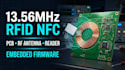 design 13 56mhz rfid nfc pcb, antenna and embedded firmware
