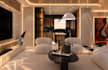revamp 3d apartment interior decor,l shape kitchen,dining room,grammetry render