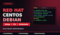 do linux server administration on redhat centos and debian