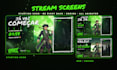 design an animated stream overlay package for twitch, kick and tiktok