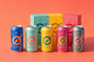 design a professional beverage can and bottle packaging