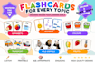 design educational flashcards and learning cards for kids
