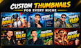 design a professional and clickable youtube thumbnail