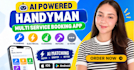 build ai powered on demand handyman multi service booking app on ios and android