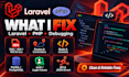 fix laravel PHP bugs, errors, and issues