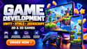 develop 2d 3d games, html5 javascript game, unity game, unity game development