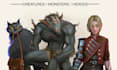 create fantasy 2d game character design and concept art