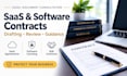 draft saas, software licensing and b2b commercial legal contract documents