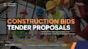 research construction bids grant write tender proposals design bid decks