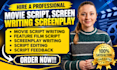 write movie script, screenplay writing, movie script writing, screenwriting