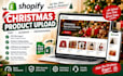 do research and upload christmas product to shopify store