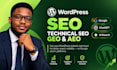 do wordpress SEO, ai search visibility, GEO and aeo optimization