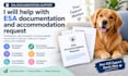 esa documentation accommodation requests and letter templates