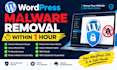 remove wordpress malware and fix hacked website within 1 hour