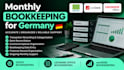 provide monthly germany bookkeeping using datev, lexware,sevdesk