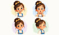 create a professional cartoon character turnaround sheet