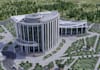 remodel old architecture, urban campus render, 3d facade skyscraper, road layout