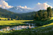 design a landscape illustration
