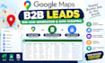 do google maps leads, b2b lead generation and data scraping
